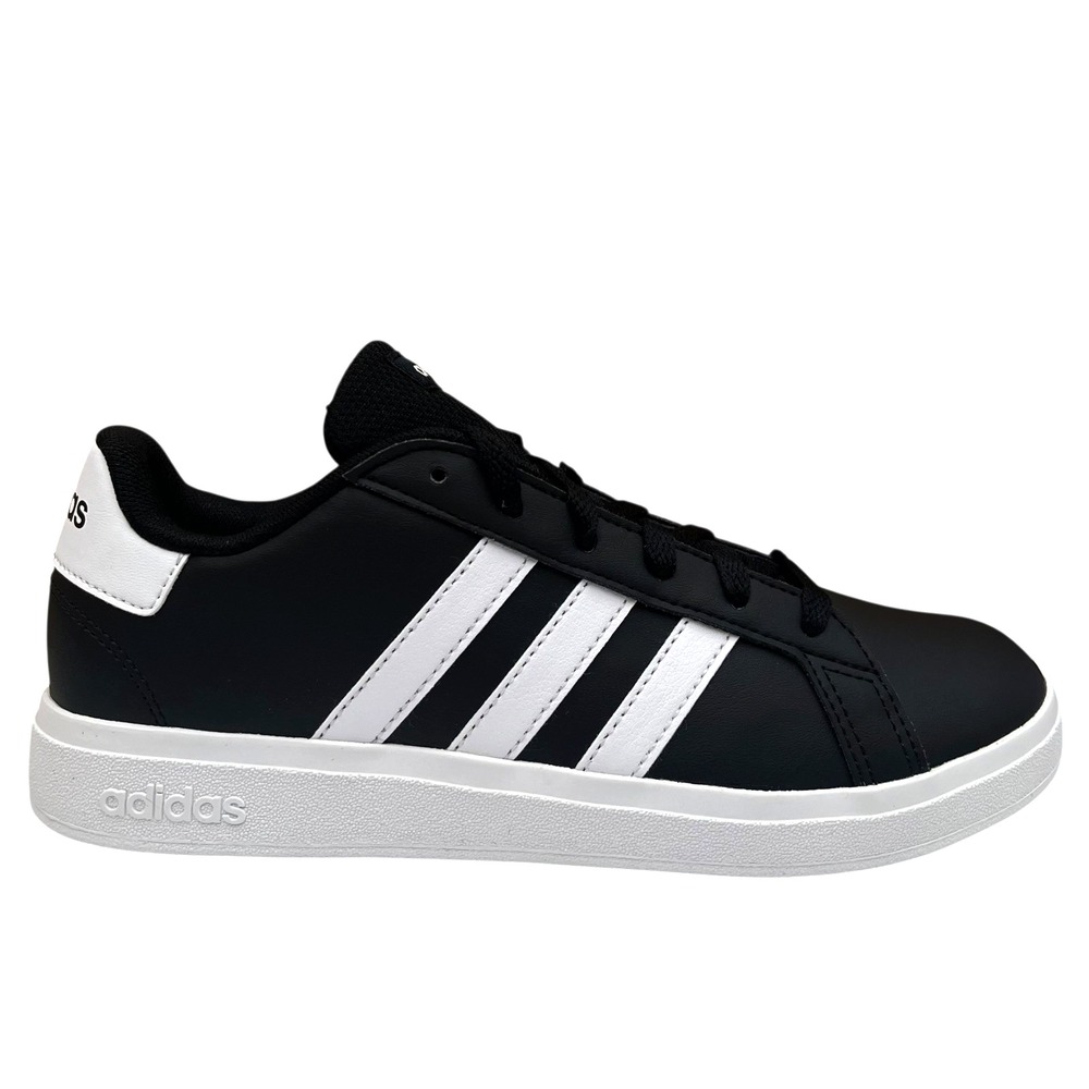 adidas Grand Court 2.0 Youth Boys Girls Sneaker Size 4 Black-White Low Top Shoes - Picture 12 of 12